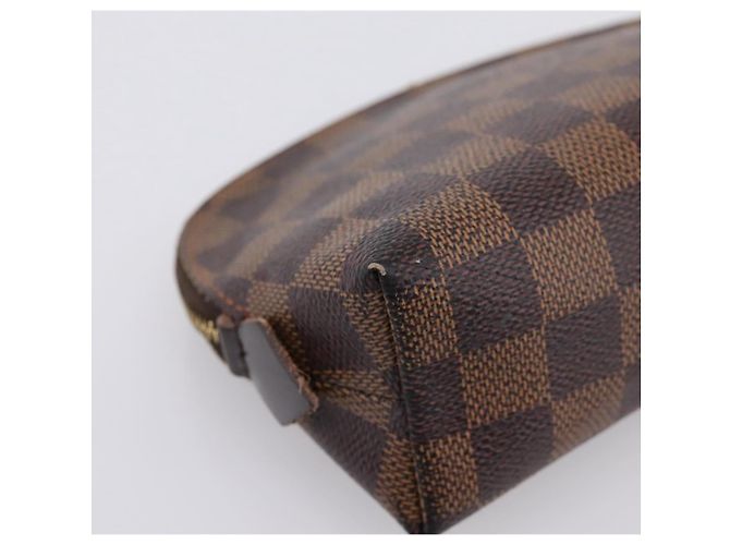 LOUIS VUITTON Damier Ebene Pochette Cosmetic PM Pouch N47516 LV Auth bs36476 - vista 16