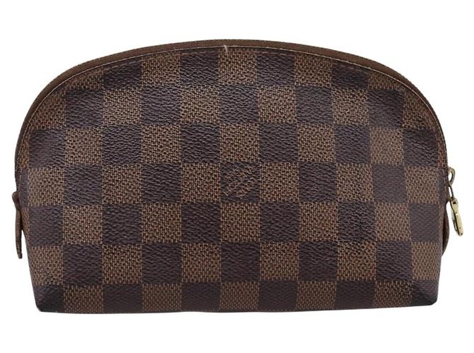 LOUIS VUITTON Damier Ebene Pochette Cosmetic PM Pouch N47516 LV Auth bs36476 - vista 2