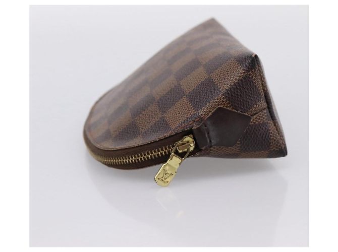 LOUIS VUITTON Damier Ebene Pochette Cosmetic PM Pouch N47516 LV Auth bs36476 - vista 3