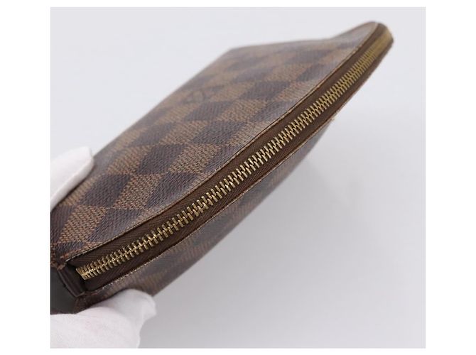 LOUIS VUITTON Damier Ebene Pochette Cosmetic PM Pouch N47516 LV Auth bs36476 - vista 5