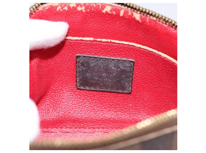LOUIS VUITTON Damier Ebene Pochette Cosmetic PM Pouch N47516 LV Auth bs36476 - vista 9