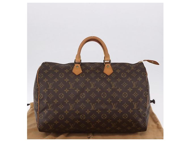 LOUIS VUITTON Monogram Speedy 40 Hand Bag M41522 LV Auth 194916V Monograma - vista 12