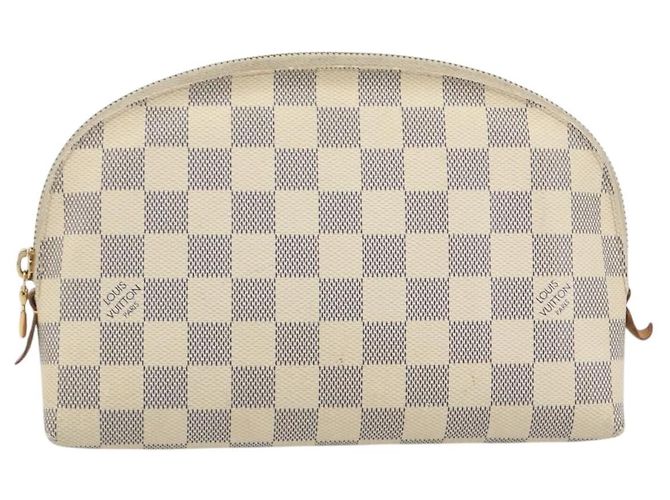 LOUIS VUITTON Damier Azur Pochette Cosmetic GM Pouch N23346 LV Auth 195602 - vista 13
