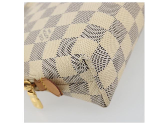 LOUIS VUITTON Damier Azur Pochette Cosmetic GM Pouch N23346 LV Auth 195602 - vista 14