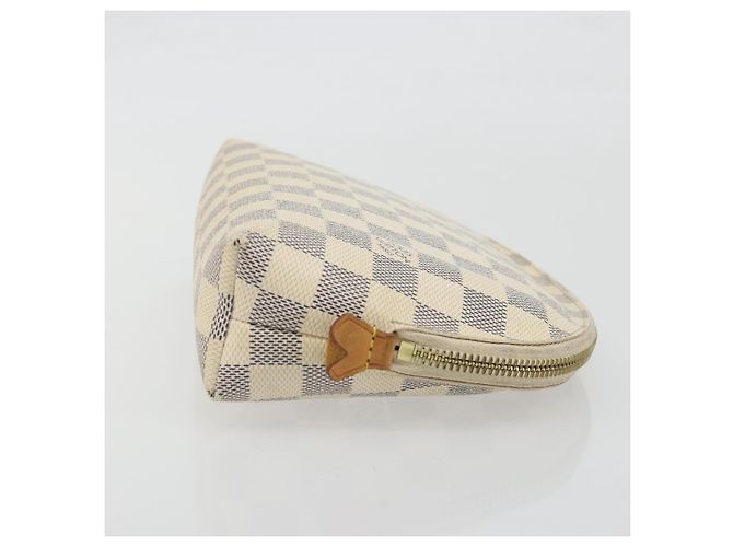 LOUIS VUITTON Damier Azur Pochette Cosmetic GM Pouch N23346 LV Auth 195602 - vista 3