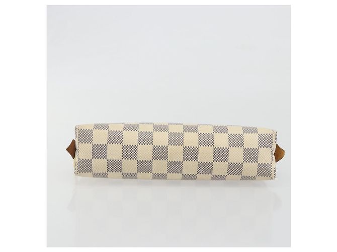 LOUIS VUITTON Damier Azur Pochette Cosmetic GM Pouch N23346 LV Auth 195602 - vista 6