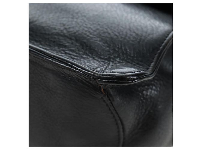 Borsa a mano Chrome Hearts CH Cross in pelle nera e argento Auth 187617SM Nero - vista 15