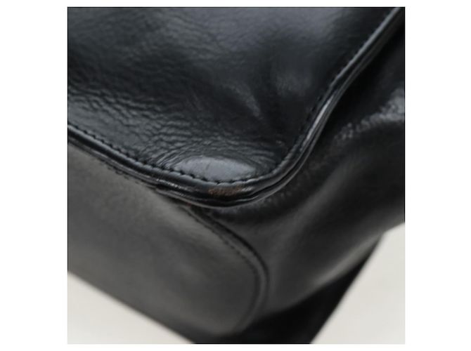 Borsa a mano Chrome Hearts CH Cross in pelle nera e argento Auth 187617SM Nero - vista 17