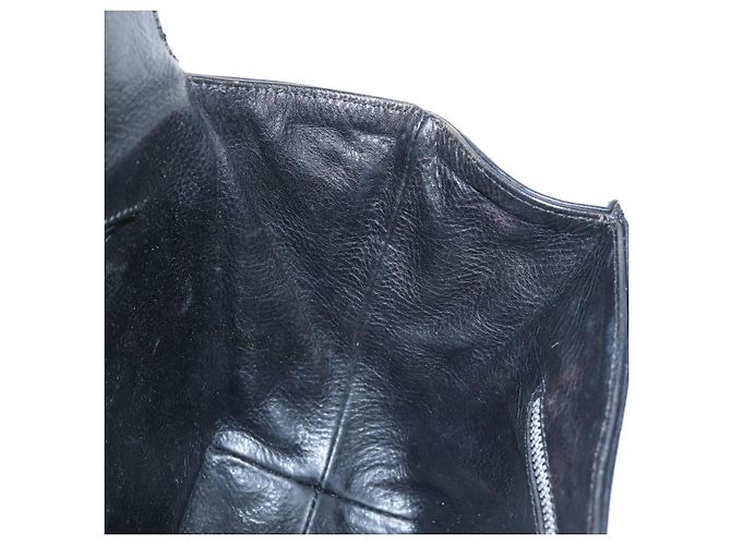 Borsa a mano Chrome Hearts CH Cross in pelle nera e argento Auth 187617SM Nero - vista 20
