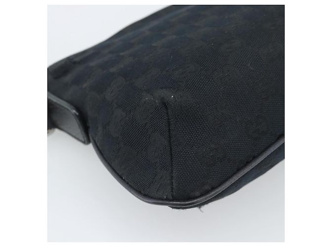 Borsa a tracolla GUCCI GG Canvas Nero Argento 189749 Auth 196176 - vista 17