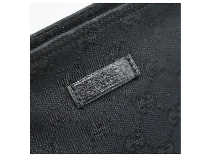 Borsa a tracolla GUCCI GG Canvas Nero Argento 189749 Auth 196176 - vista 18