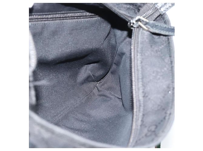 Borsa a tracolla GUCCI GG Canvas Nero Argento 189749 Auth 196176 - vista 20