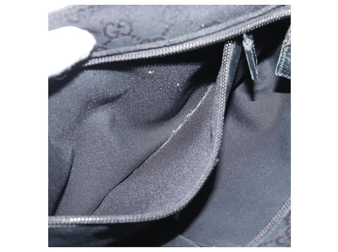 Borsa a tracolla GUCCI GG Canvas Nero Argento 189749 Auth 196176 - vista 23