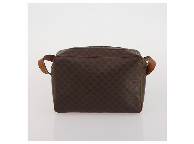 Céline Borsa a tracolla CELINE Macadam Canvas PVC Leather 2way 2 Set Brown Auth mr2802 Marrone - vista 12