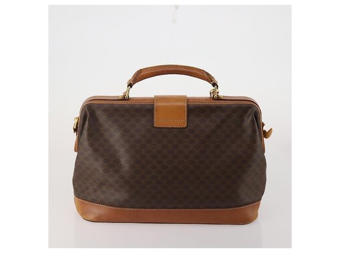 Céline Borsa a tracolla CELINE Macadam Canvas PVC Leather 2way 2 Set Brown Auth mr2802 Marrone - vista 3