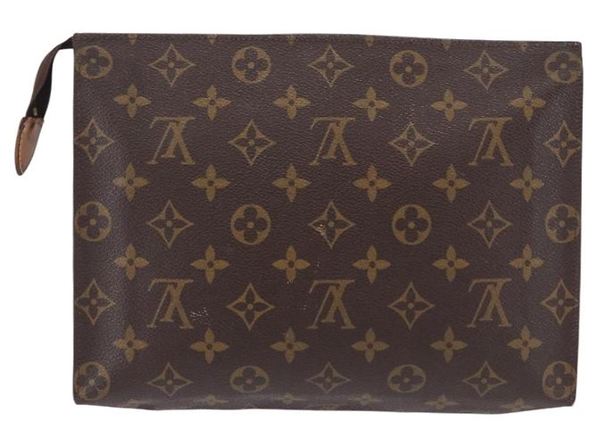 LOUIS VUITTON Monogram Poche Toilette 26 Pouch M47542 LV Auth 195782 Monogramma - vista 3