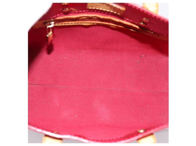 Borsa LOUIS VUITTON Monogram Vernis Reade PM Pomme D'amour M91990 LV Auth BA14837 Rosso - vista 11