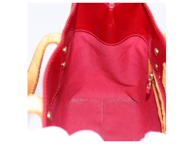 Borsa LOUIS VUITTON Monogram Vernis Reade PM Pomme D'amour M91990 LV Auth BA14837 Rosso - vista 18