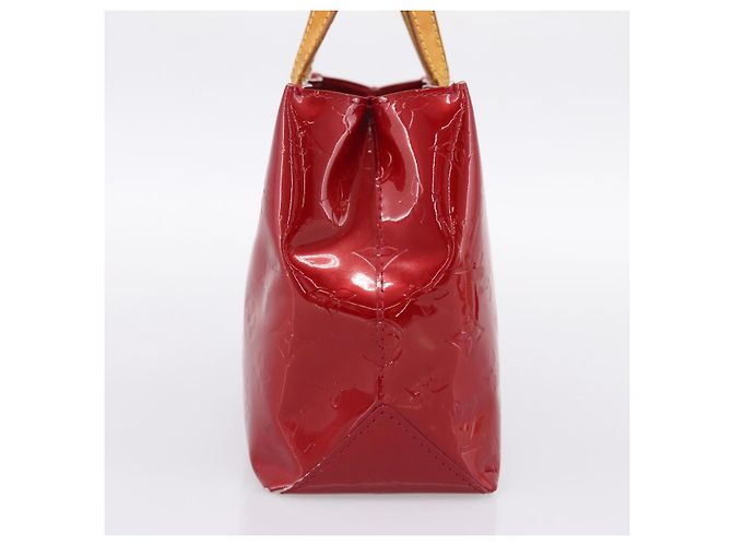 Borsa LOUIS VUITTON Monogram Vernis Reade PM Pomme D'amour M91990 LV Auth BA14837 Rosso - vista 3