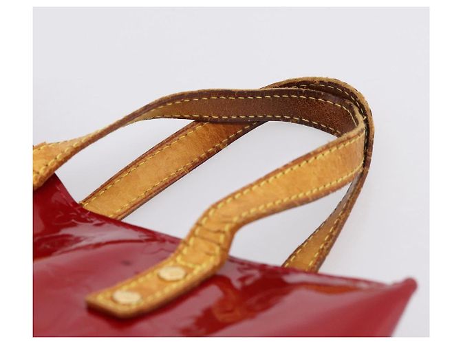 Borsa LOUIS VUITTON Monogram Vernis Reade PM Pomme D'amour M91990 LV Auth BA14837 Rosso - vista 8