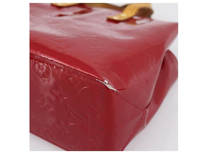Borsa LOUIS VUITTON Monogram Vernis Reade PM Pomme D'amour M91990 LV Auth BA14837 Rosso - vista 9
