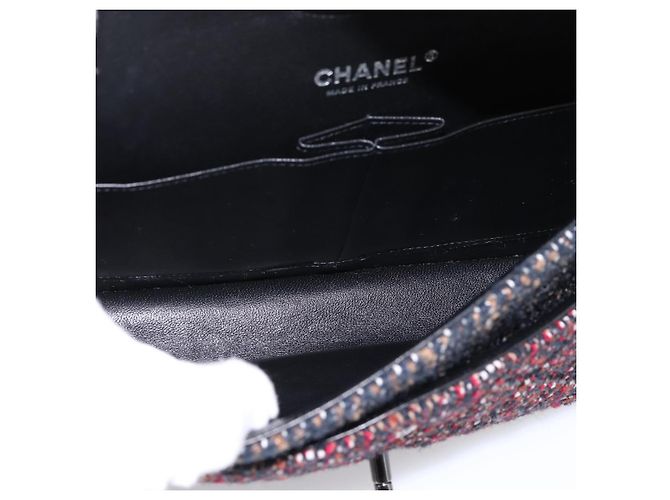 Borsa a tracolla CHANEL Chain Matelasse25 in Tweed Multicolor CC Auth 195503SAM Multicolore - vista 10