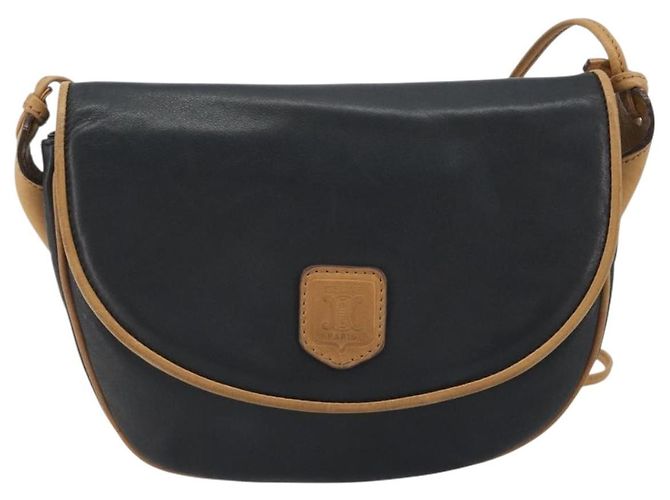 Céline Borsa a tracolla CELINE in pelle nera e oro Auth 186955 Nero D'oro - vista 13