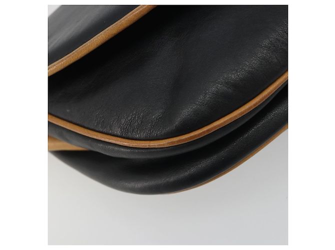 Céline Borsa a tracolla CELINE in pelle nera e oro Auth 186955 Nero D'oro - vista 14