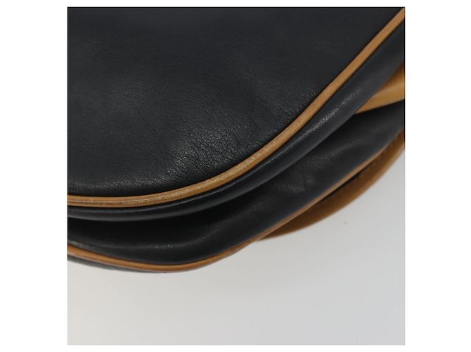 Céline Borsa a tracolla CELINE in pelle nera e oro Auth 186955 Nero D'oro - vista 15
