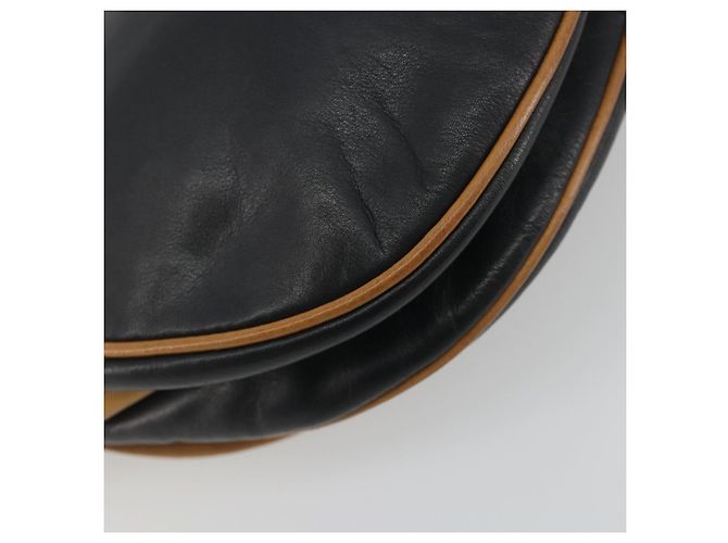 Céline Borsa a tracolla CELINE in pelle nera e oro Auth 186955 Nero D'oro - vista 16