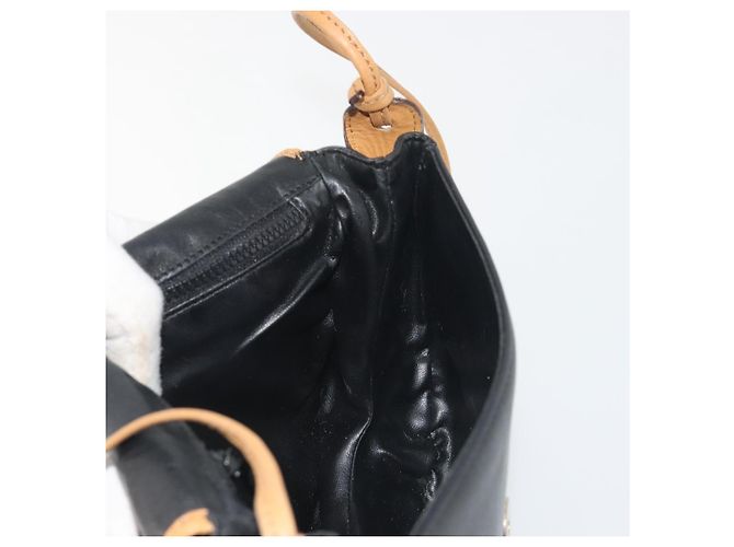 Céline Borsa a tracolla CELINE in pelle nera e oro Auth 186955 Nero D'oro - vista 19