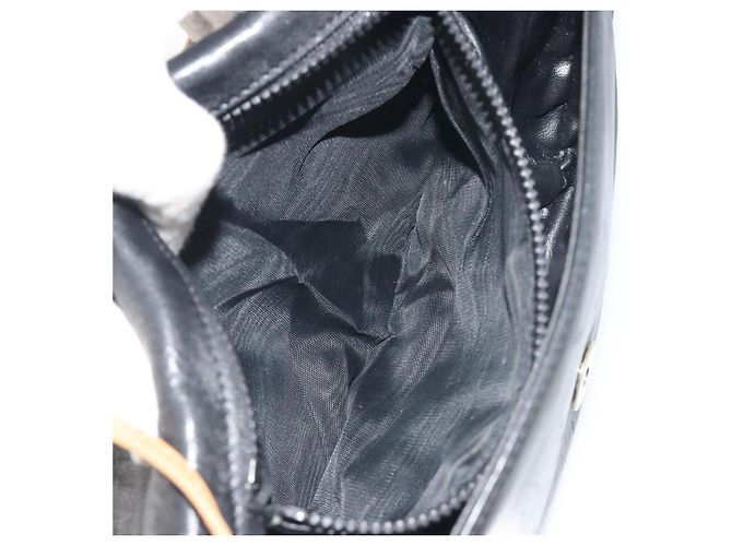 Céline Borsa a tracolla CELINE in pelle nera e oro Auth 186955 Nero D'oro - vista 22