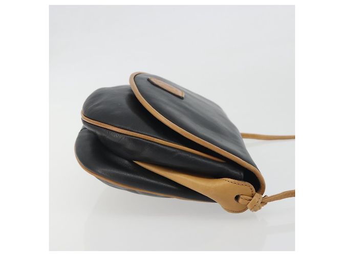 Céline Borsa a tracolla CELINE in pelle nera e oro Auth 186955 Nero D'oro - vista 3