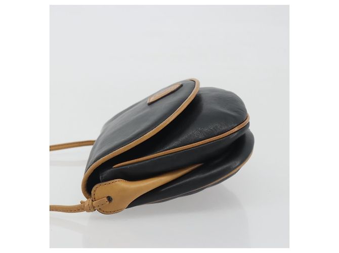 Céline Borsa a tracolla CELINE in pelle nera e oro Auth 186955 Nero D'oro - vista 4