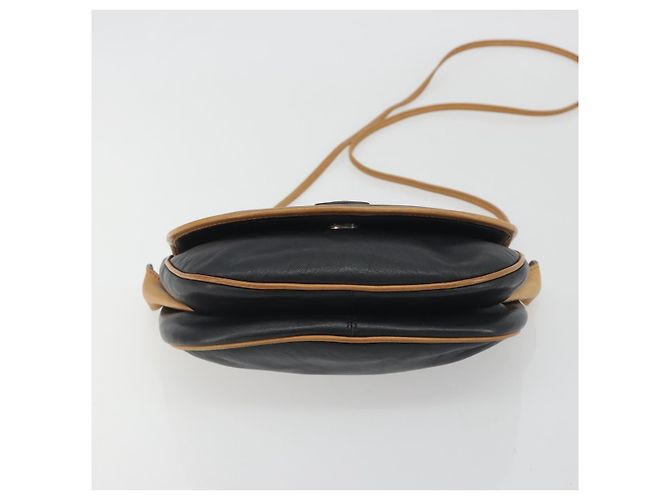 Céline Borsa a tracolla CELINE in pelle nera e oro Auth 186955 Nero D'oro - vista 5