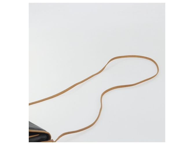 Céline Borsa a tracolla CELINE in pelle nera e oro Auth 186955 Nero D'oro - vista 8