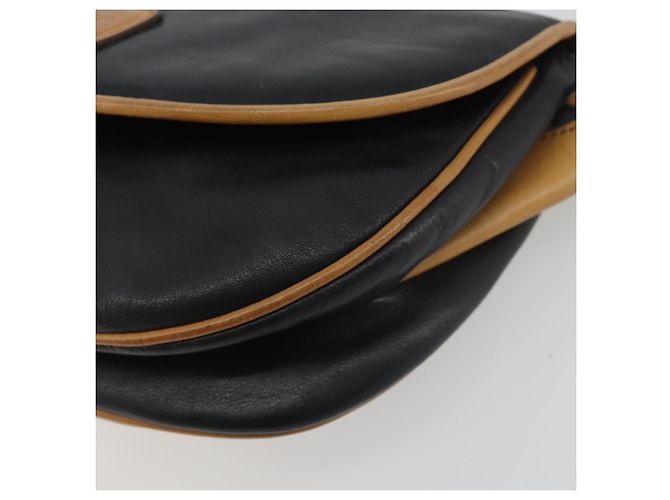 Céline Borsa a tracolla CELINE in pelle nera e oro Auth 186955 Nero D'oro - vista 9