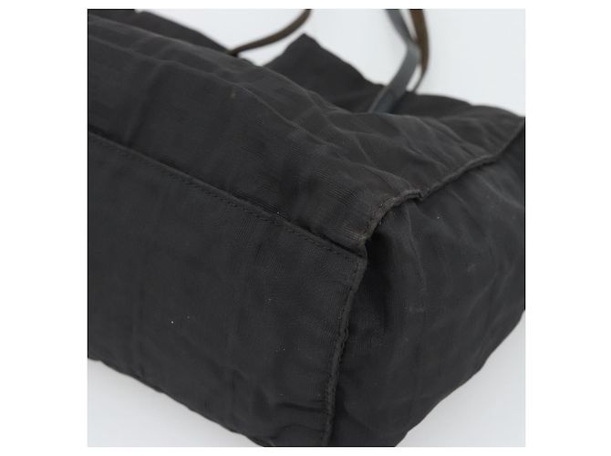FENDI Zucca Canvas Tote Bag Schwarz Silber Auth 194305 - Ansicht 14