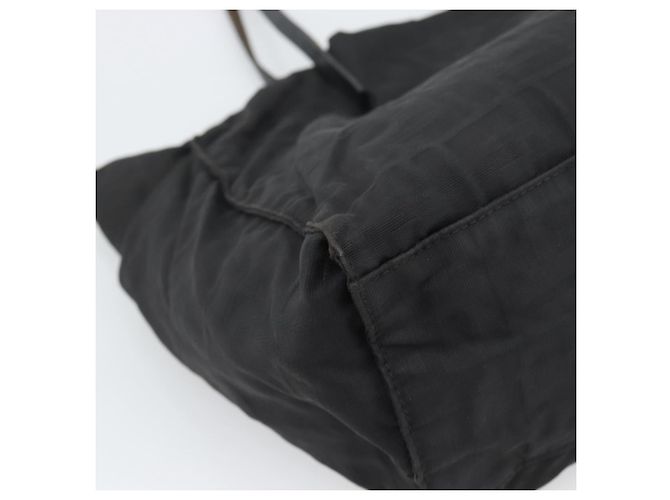 FENDI Zucca Canvas Tote Bag Schwarz Silber Auth 194305 - Ansicht 9