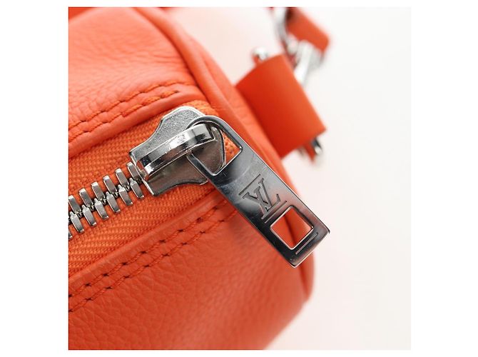 LOUIS VUITTON Borsa a tracolla Keepall XS Pelle Orange M81004 LV Auth 196076M Arancione - vista 10