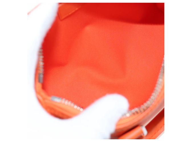 LOUIS VUITTON Borsa a tracolla Keepall XS Pelle Orange M81004 LV Auth 196076M Arancione - vista 11