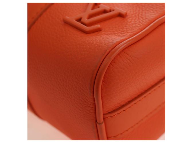 LOUIS VUITTON Borsa a tracolla Keepall XS Pelle Orange M81004 LV Auth 196076M Arancione - vista 17