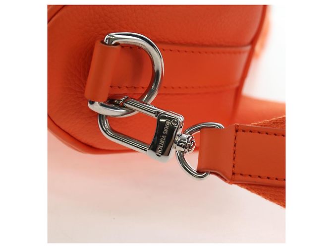 LOUIS VUITTON Borsa a tracolla Keepall XS Pelle Orange M81004 LV Auth 196076M Arancione - vista 20