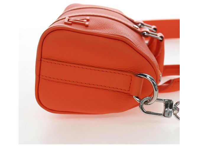 LOUIS VUITTON Borsa a tracolla Keepall XS Pelle Orange M81004 LV Auth 196076M Arancione - vista 4