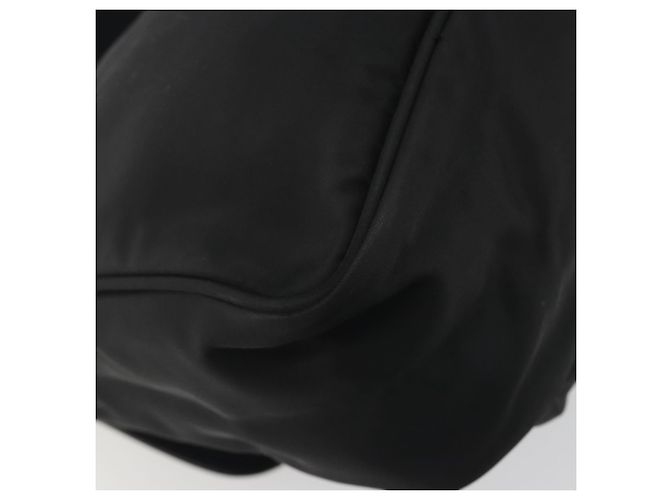 Borsa a Tracolla PRADA Nylon Nero Argento Auth 194350A - vista 18