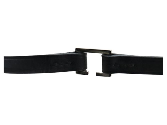 Hermès Collana HERMES Pelle Nera Auth 195933V Nero - vista 11