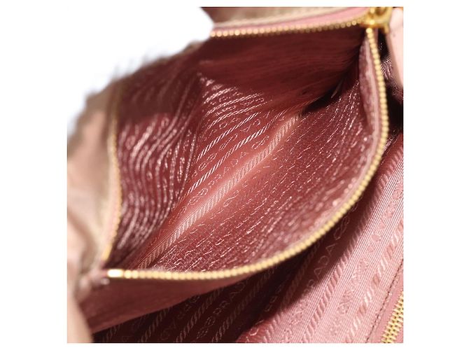 Borsa a Mano PRADA Nylon 2way Pink Gold Auth 194330 Rosa D'oro - vista 24