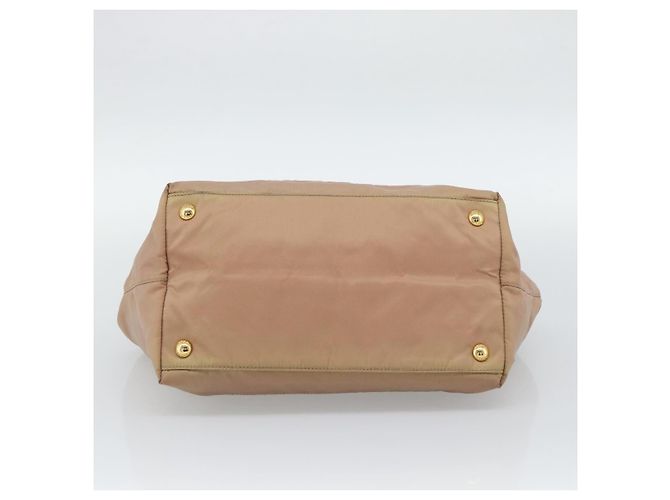 Borsa a Mano PRADA Nylon 2way Pink Gold Auth 194330 Rosa D'oro - vista 5