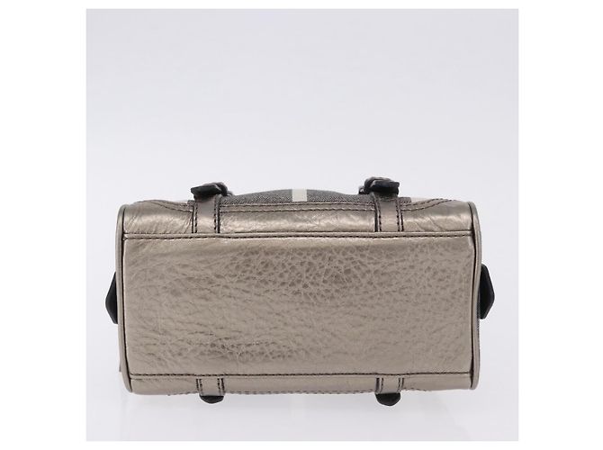 Borsa a mano BURBERRY Nova Check Canvas Gray Auth 196772V Marrone - vista 5