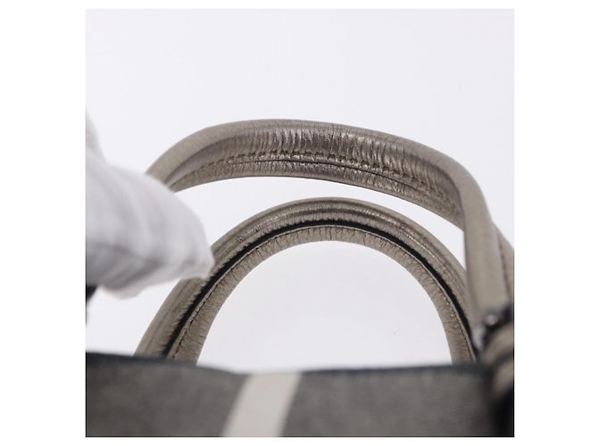 Borsa a mano BURBERRY Nova Check Canvas Gray Auth 196772V Marrone - vista 8